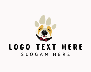 Pet Dog Paw logo