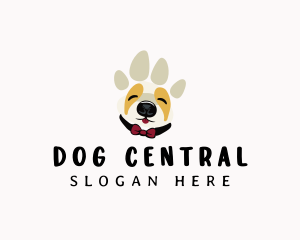 Pet Dog Paw logo design