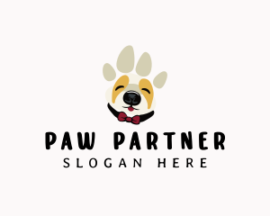 Pet Dog Paw logo design