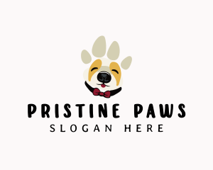 Pet Dog Paw logo design