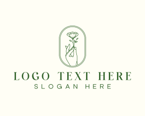 Organic Flower Hand logo