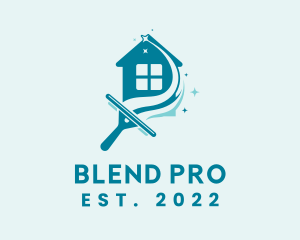 House Window Cleaning Cleaner logo design