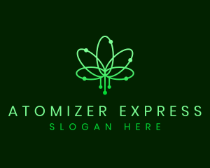 Biotech Leaf Atom logo design