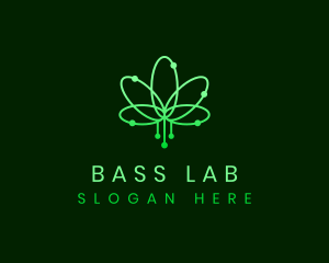 Biotech Leaf Atom logo design