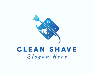 Broom Home Cleaning logo design