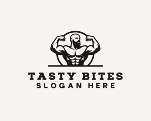 Bodybuilding Gym Trainer Logo