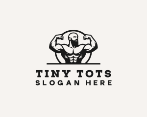 Bodybuilding Gym Trainer Logo