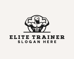 Bodybuilding Gym Trainer logo design