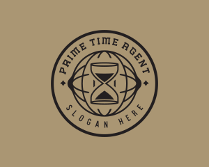 Global Hourglass Business  logo design