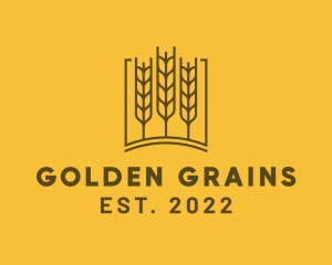 Agriculture Wheat Grain logo design