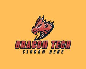 Tough Dragon Monster logo design