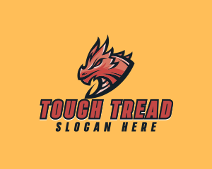 Tough Dragon Monster logo design