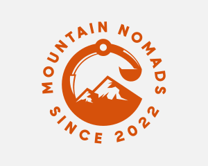 Orange Mountain Excavator logo design