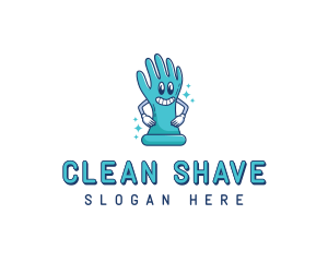 Sanitation Cleaning Glove logo design