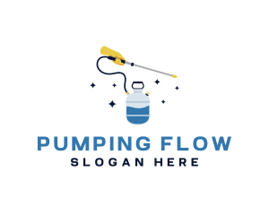 Pressure Pump Spray logo design