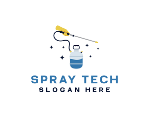 Pressure Pump Spray logo design