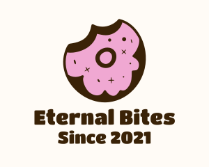 Strawberry Donut Bite logo design