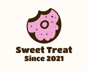 Strawberry Donut Bite logo design