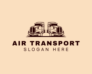 Forwarding Transport Truck logo design