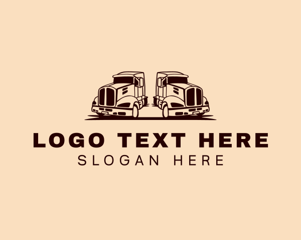 Trailer Truck logo example 3