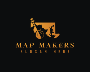 Violin Fiddle Maryland logo design