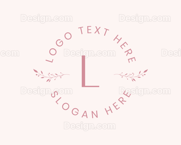 Feminine Floral Fashion Boutique Logo