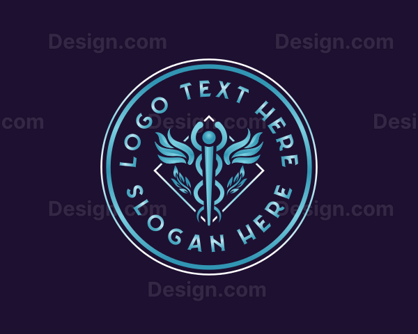 Medical Caduceus Health Logo