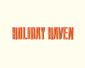 Tropical Beach Holiday logo design