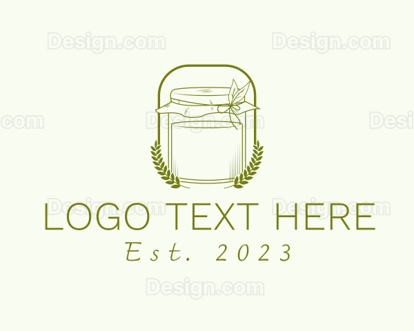 Organic Kombucha Jar Logo