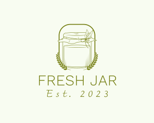 Organic Kombucha Jar logo design