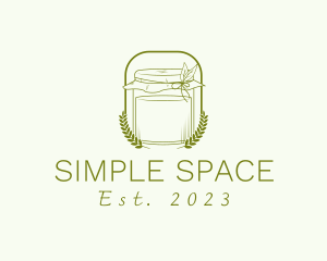 Organic Kombucha Jar logo design