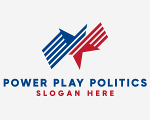 Political USA Star  logo design