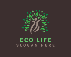 Human Tree Botanical logo design