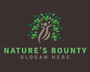 Human Tree Botanical logo design