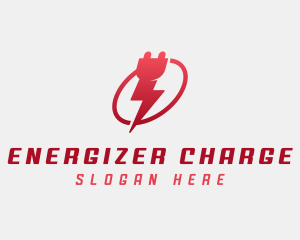 Thunder Electrical Plug  logo design