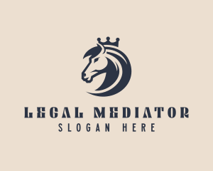 Horse Crown Legal logo design