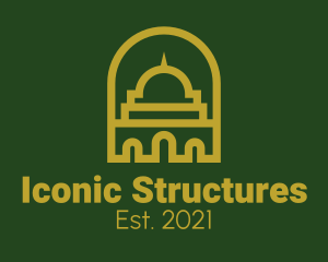 Islamic Mosque Structure logo design