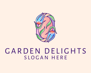 Feminine Flower Garden logo design