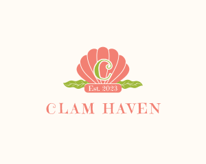 Ocean Clam Shell logo design