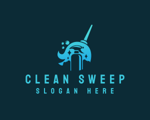 Disinfectant Cleaning Spray logo design