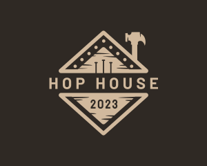 Hammer House Renovation logo design