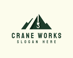 Mountain Construction Crane logo