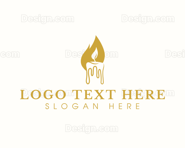 Flame Wax Candle Logo