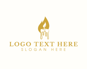 Flame Wax Candle logo