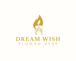 Flame Wax Candle Logo