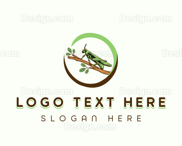 Grasshopper Insect Nature Logo