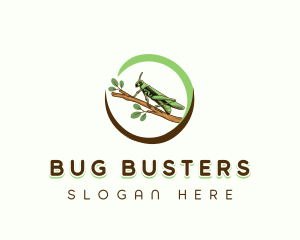 Grasshopper Insect Nature logo