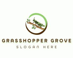 Grasshopper Insect Nature logo