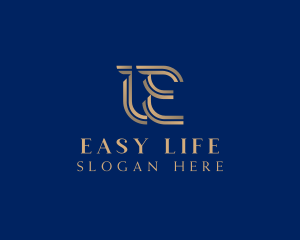 Luxury Premium Letter E logo design