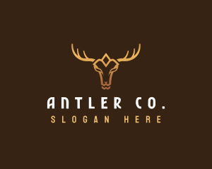 Animal Deer Antler logo